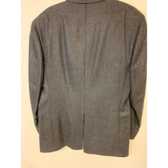 Hart Schaffner Marx Blazer Houndstooth Preppy Academia Professional Business 42L - Picture 3 of 12